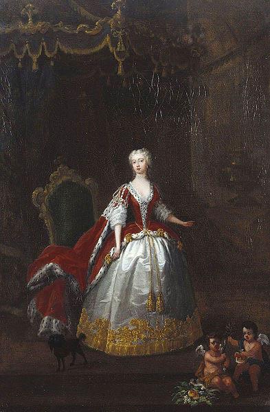 William Hogarth Portrait of Augusta of Saxe-Gotha oil painting picture